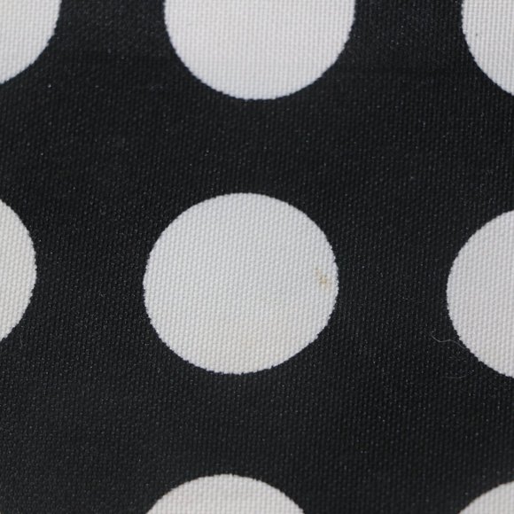 Y2K Era Black and White Polka Dot Satchel Purse with Fringe Detailing - Avon? - Picture 9 of 10